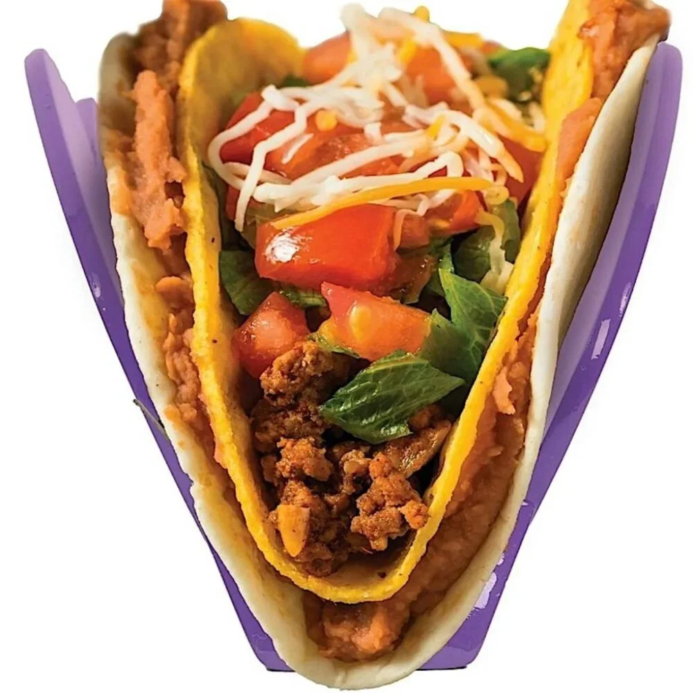 Taco Holders 4 Piece Set Of Purple Hands To Hold Tacos NEW
